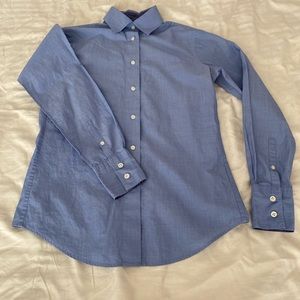 Beautiful Blue Long Sleeve Button Up